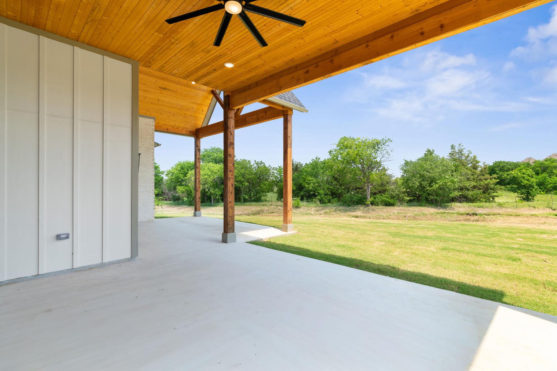 Sandlin Signature covered porch timber frame